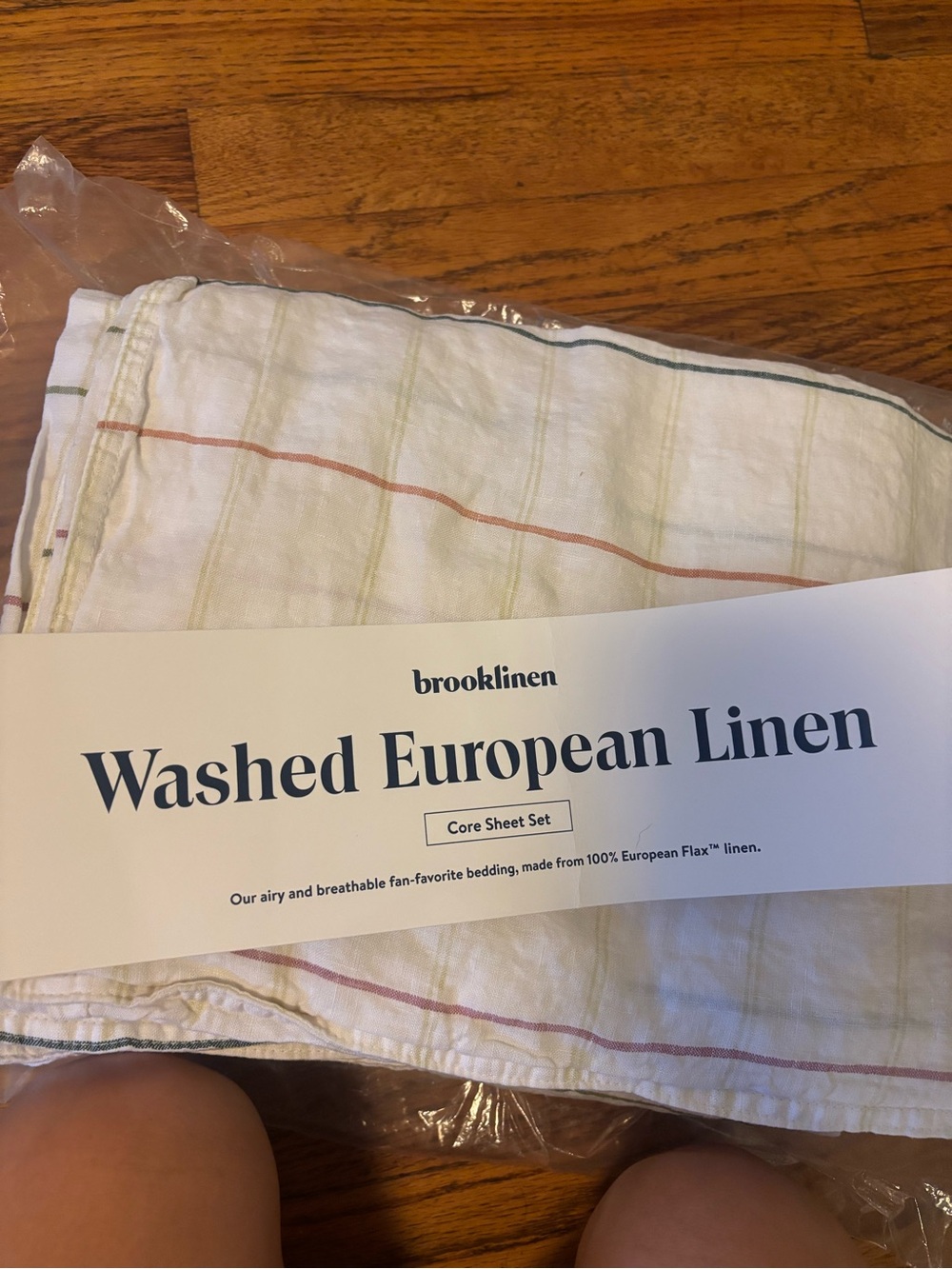 Washed European Linen Sheet Set - Multi. Bought at the New York sample sale!